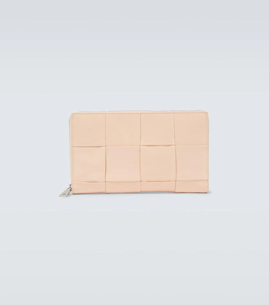 商品Bottega Veneta|Intreccio编织皮革钱包,价格¥10374,第1张图片