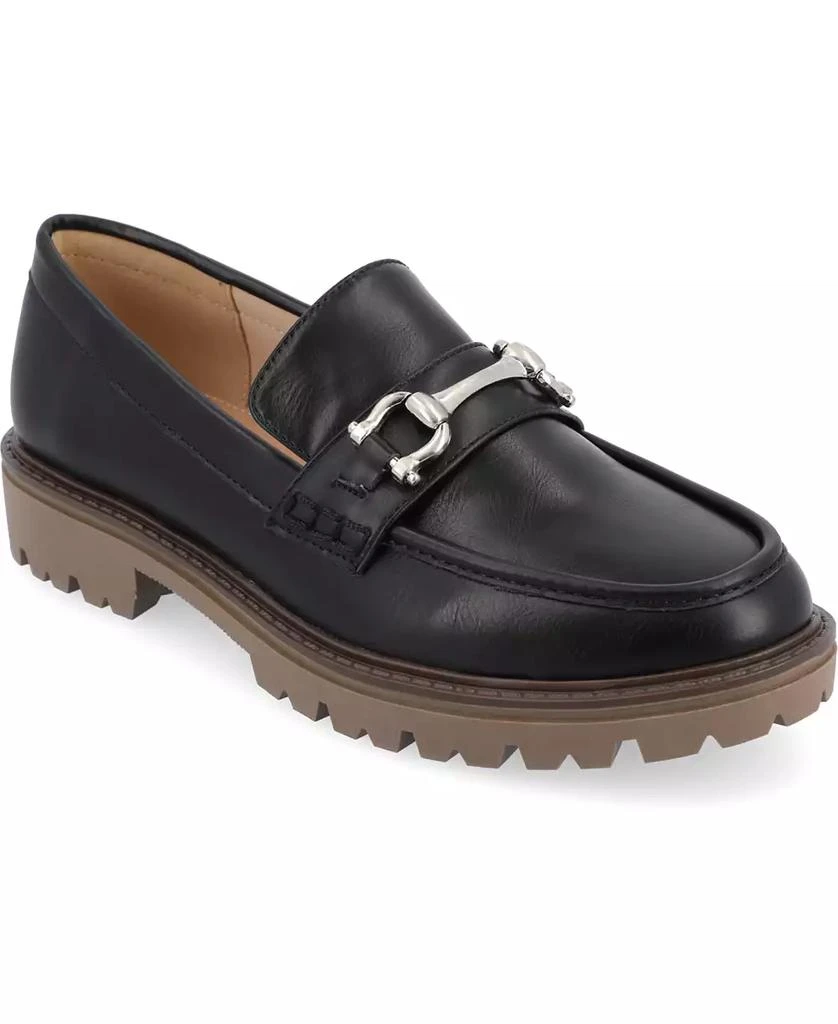 商品Journee Collection|Women's Jessamey Lug Sole Round Toe Loafers,价格¥413,第1张图片