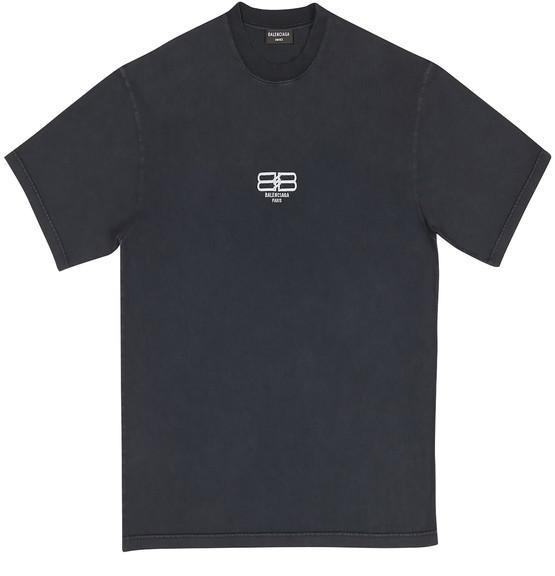 商品Balenciaga|BB PARIS标识男士中等剪裁T恤,价格¥4849,第1张图片