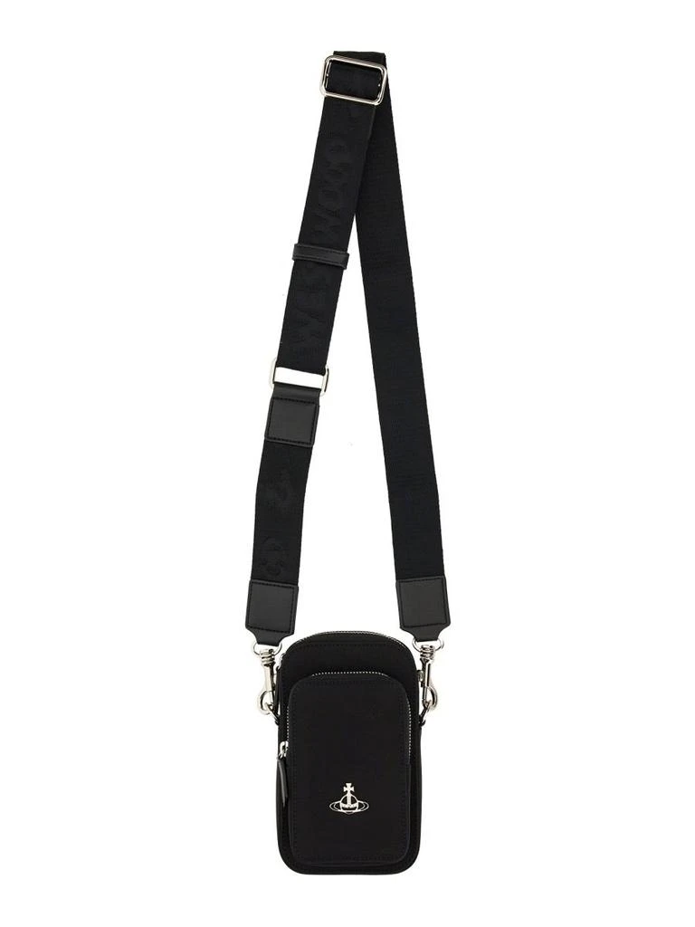 商品Vivienne Westwood|Vivienne Westwood Logo Plaque Zipped Shoulder Bag,价格¥2454,第1张图片