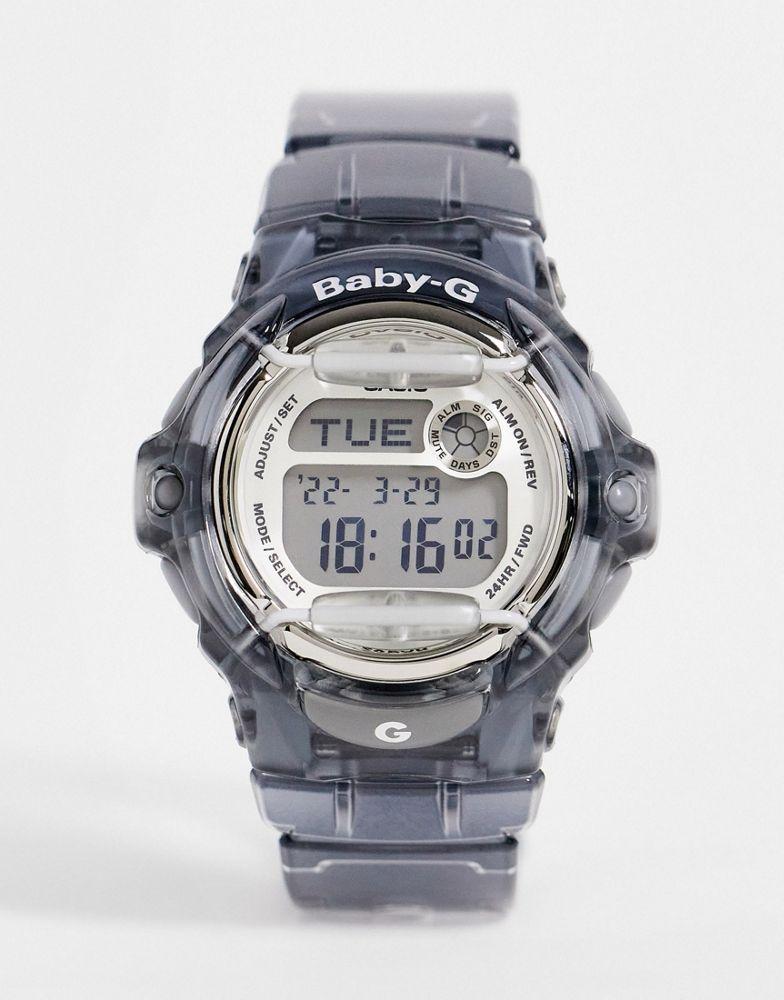 Casio Baby-G womens silicone watch in transparent grey商品第1张图片规格展示