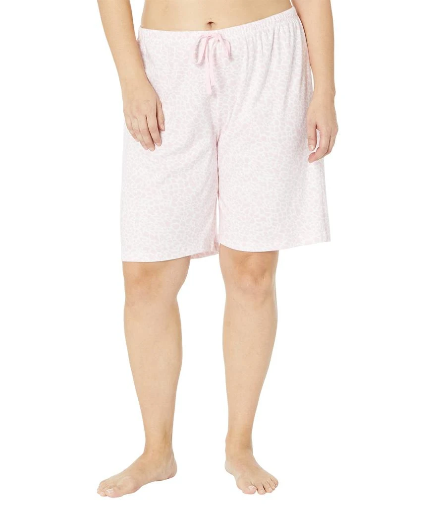 商品Karen Neuburger|Plus Size Short Sleeve V-Neck Bermuda PJ Set,价格¥417,第3张图片详细描述