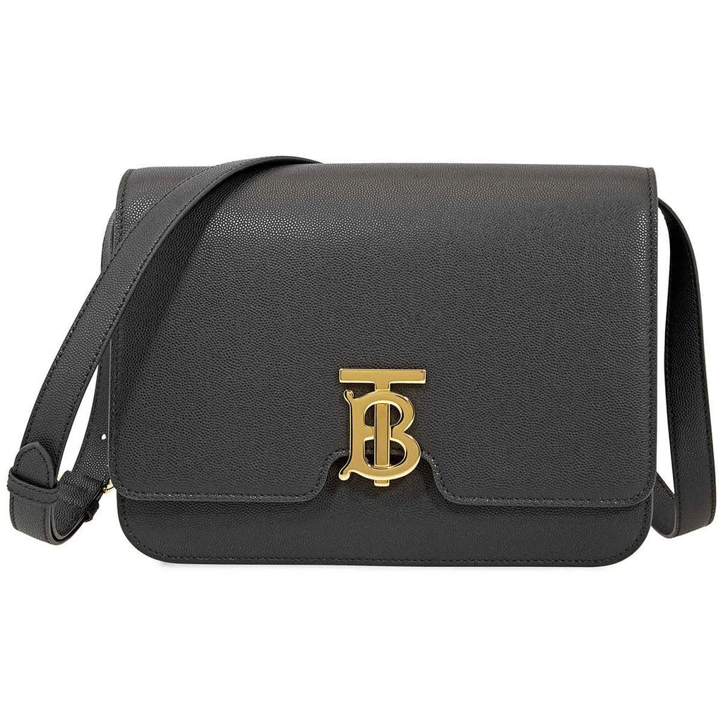 商品Burberry|Burberry Medium Grainy Leather TB Bag- Black,价格¥9769,第2张图片详细描述