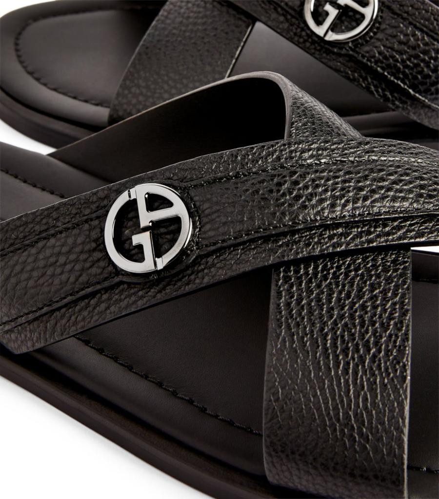 Leather Slip-On Sandals商品第7张图片规格展示