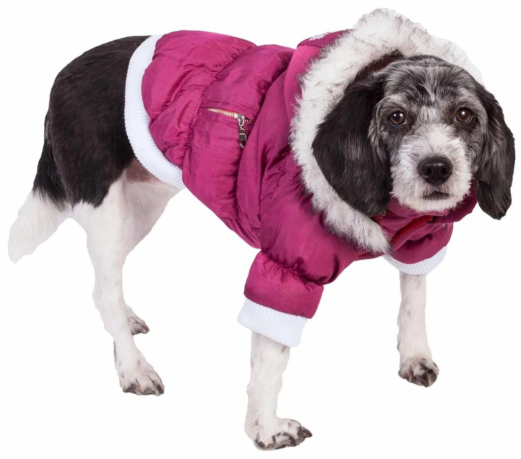 商品Pet Life|Metallic Fashion Pet Parka Coat,价格¥304,第1张图片