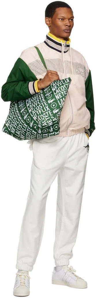 商品Lacoste|Green Netflix Edition Contrast Print Tote,价格¥483,第4张图片详细描述