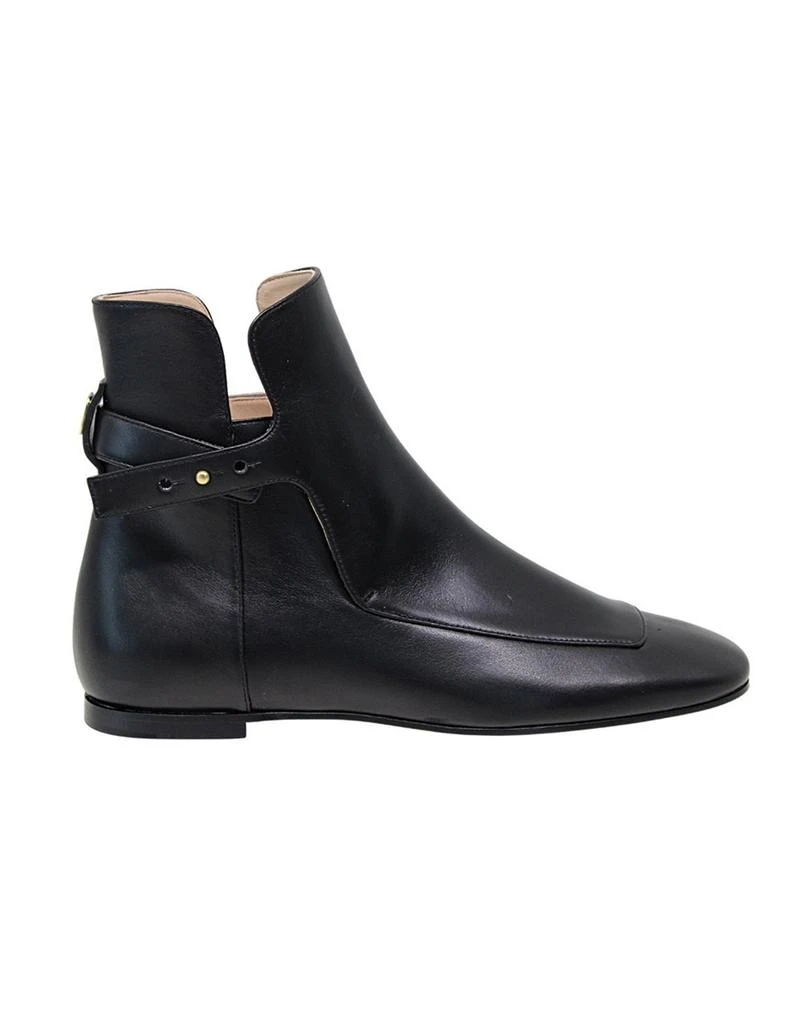 商品INES DE LA FRESSANGE|Black leather flat boot,价格¥3798,第1张图片