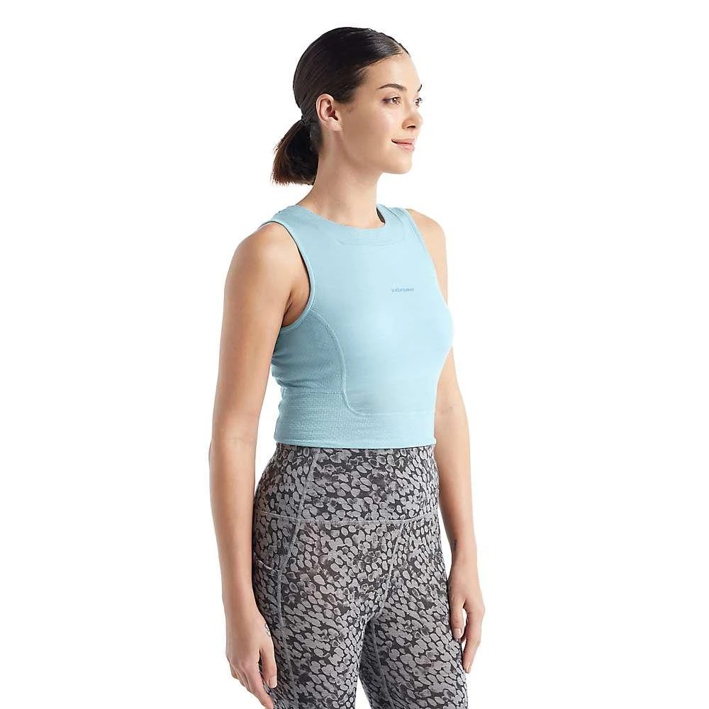 商品Icebreaker|Women's ZoneKnit Cropped Bra-Tank,价格¥375-¥420,第1张图片