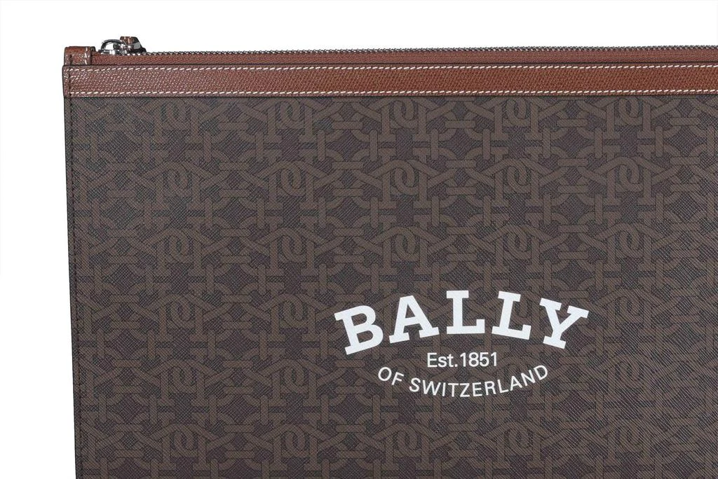 商品Bally|Bally Logo Monogram Zipped Clutch Bag,价格¥2192,第4张图片详细描述