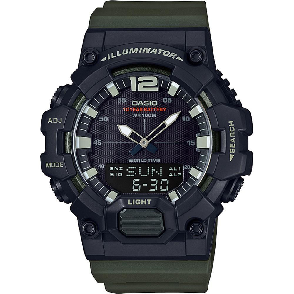 商品[国内直发] Casio|Men's Analog-Digital Green Resin Strap Watch 48.8mm,价格¥363,第1张图片