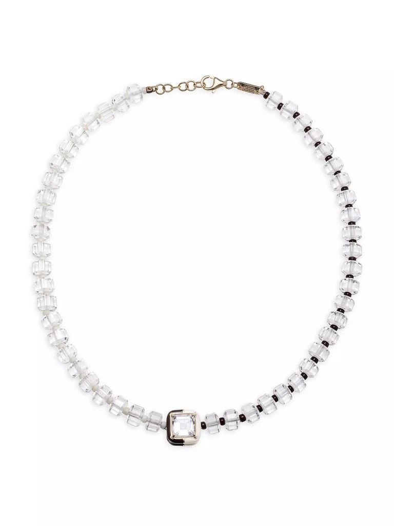商品Bea Bongiasca|B Beaded Goldtone Silver & Mixed-Media Necklace,价格¥11562,第1张图片