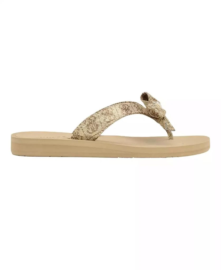 商品GUESS|Women's Tutu Eva Fashion Bow Detail Flip Flop Sandals,价格¥191,第2张图片详细描述