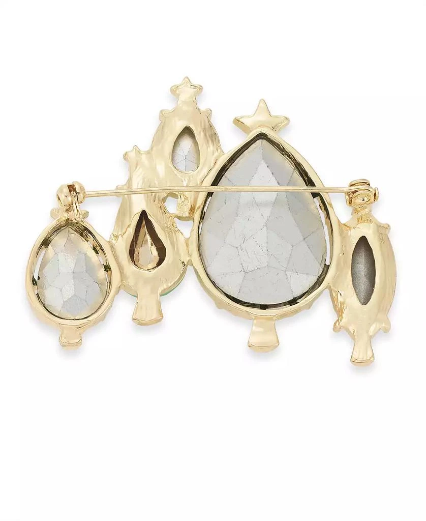 商品Holiday Lane|Gold-Tone Crystal Trees Pin, Created for Macy's,价格¥217,第2张图片详细描述