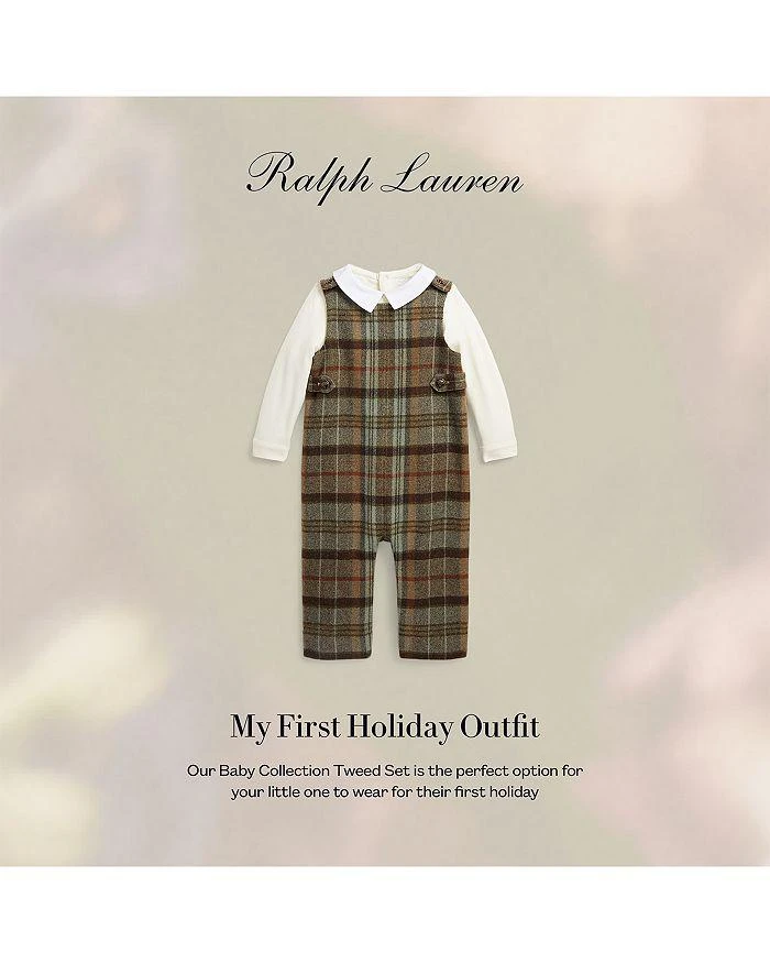 商品Ralph Lauren|Boys' Bodysuit & Tweed Overalls Set - Baby,价格¥1392,第3张图片详细描述