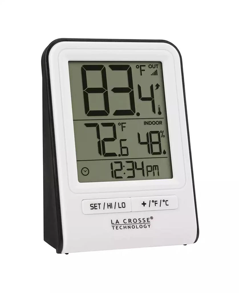 商品La Crosse Technology|308-1409WT Wireless Temperature Station with Time,价格¥217,第2张图片详细描述