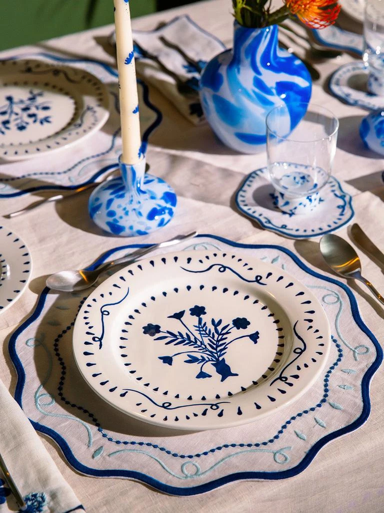 商品Agua by Agua Bendita|Linen Embroidered Placemats,价格¥662,第4张图片详细描述