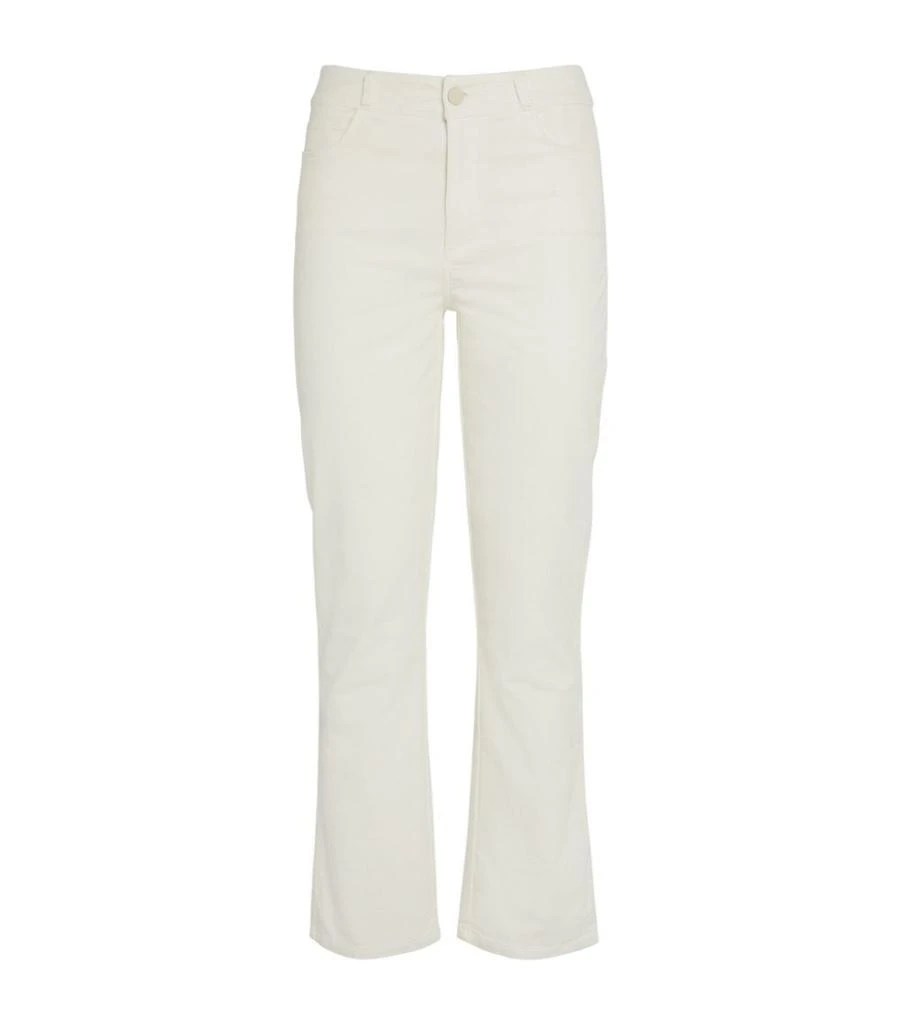 商品Paige|Corduroy Cindy High-Rise Straight Jeans,价格¥1790,第1张图片