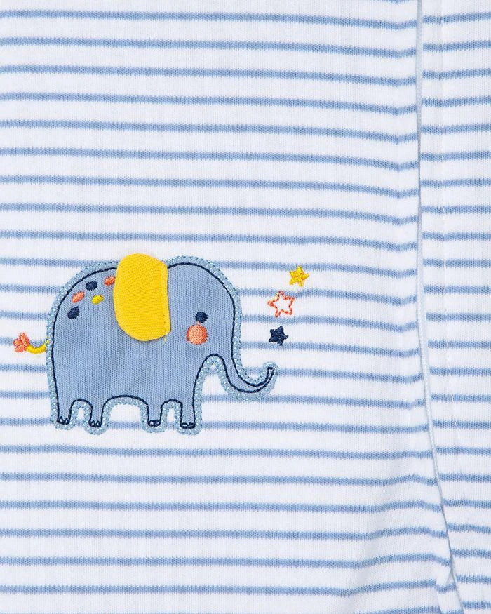 商品Little Me|Boys' Cotton Striped Elephant Footie & Hat Set - Baby,价格¥110,第4张图片详细描述