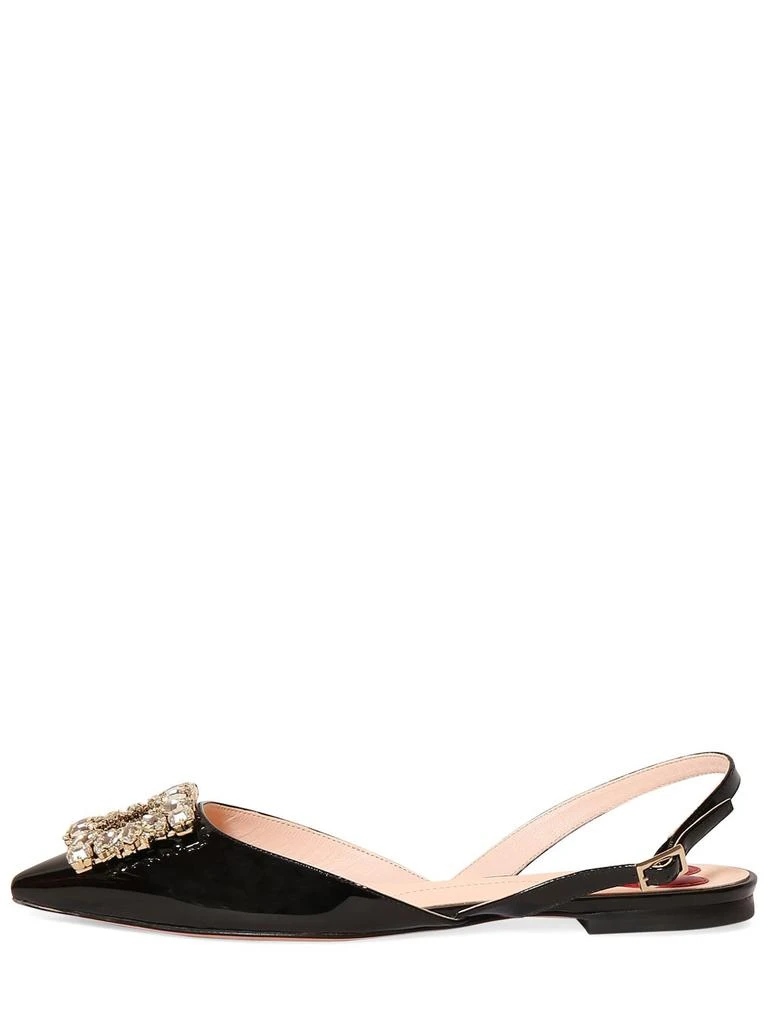 商品Roger Vivier|5mm Virgule Patent Leather Slingbacks,价格¥12181,第1张图片