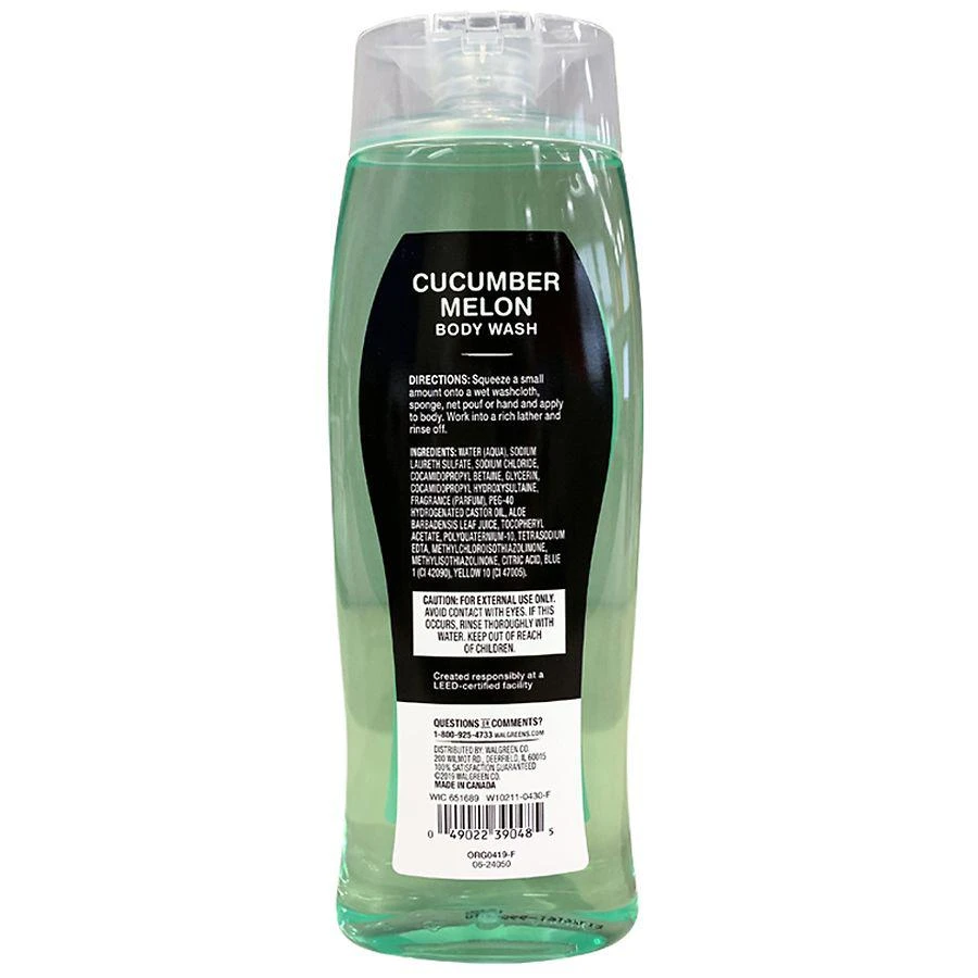 商品Walgreens|Cucumber Melon Body Wash,价格¥21,第3张图片详细描述