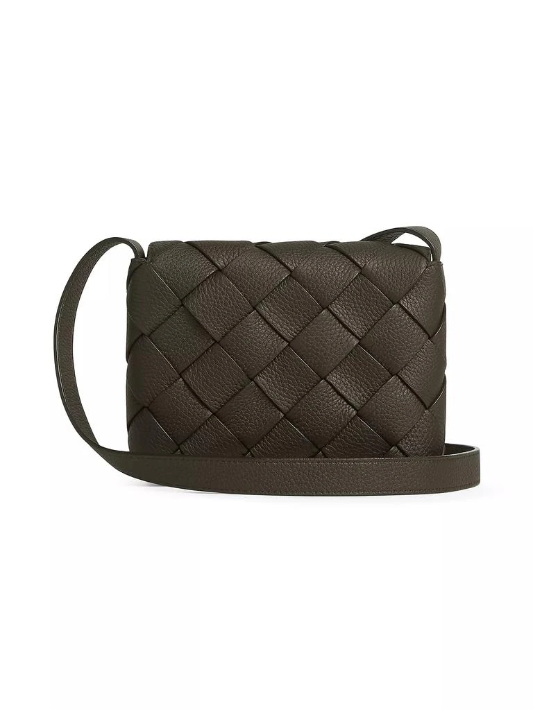 商品Bottega Veneta|Small Diagonal Intreccio Leather Messenger Bag,价格¥22477,第5张图片详细描述