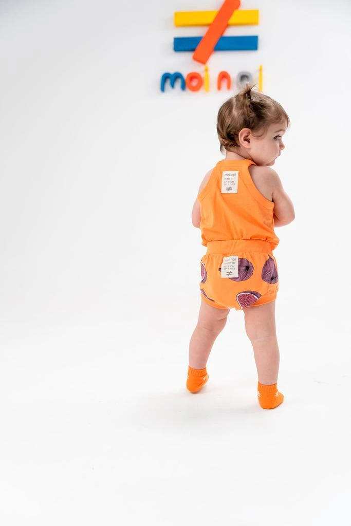 商品moi noi|Orange Fig Graphic Sleeveless Babysuit Outfit,价格¥223,第1张图片