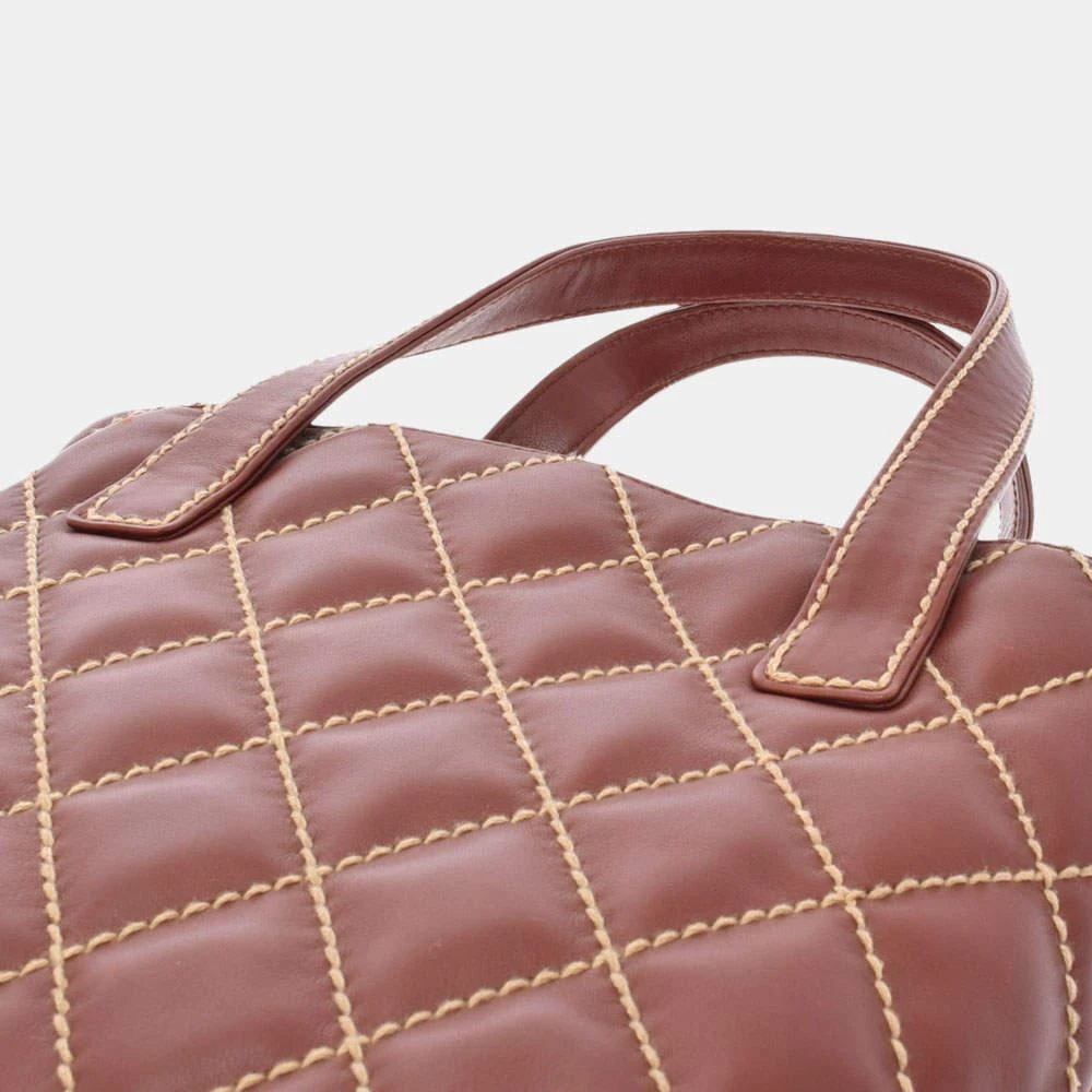 商品[二手商品] Chanel|Chanel Brown Leather Wild Stitch Tote Bag,价格¥11755,第4张图片详细描述
