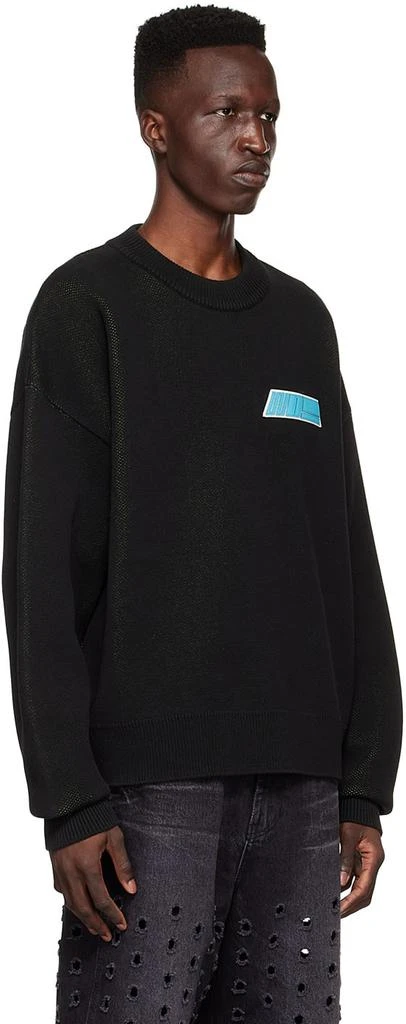 商品We11done|Black Cotton Sweater,价格¥931,第2张图片详细描述