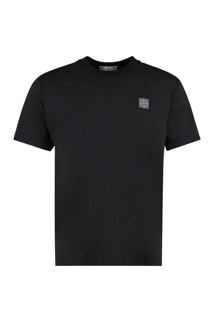 商品Stone Island|Stone Island Logo Cotton T-shirt,价格¥1329,第1张图片