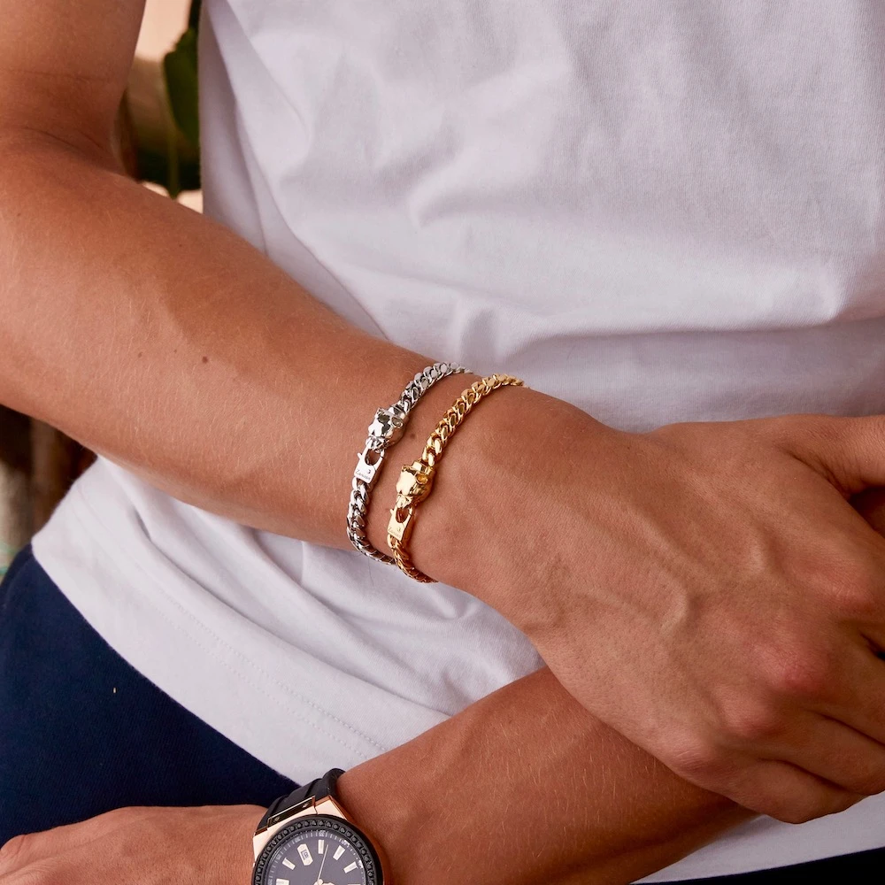 商品Zancan|Silver curb chain bracelet,价格¥2154,第2张图片详细描述