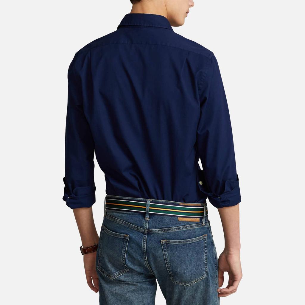 商品Ralph Lauren|Polo Ralph Lauren Men's Slim Fit Garment Dyed Twill Shirt - Newport Navy,价格¥1065,第4张图片详细描述