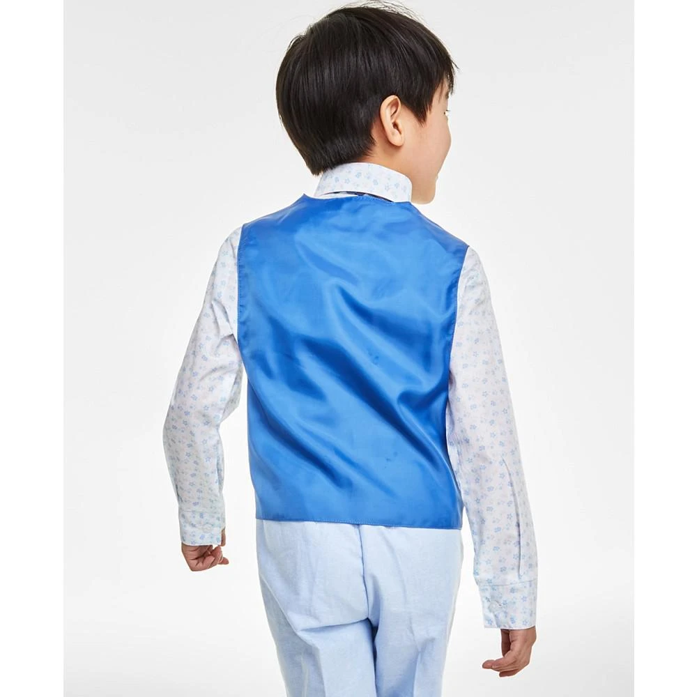 商品Nautica|Little Boys 4-Pc. Oxford Floral Vest Set,价格¥288,第4张图片详细描述