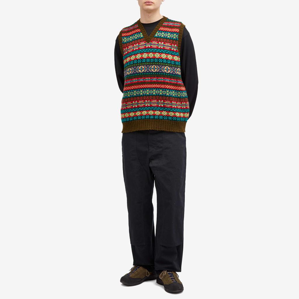 Shop Jamieson's of Shetland Fair Isle V-Neck Vest on Sale at