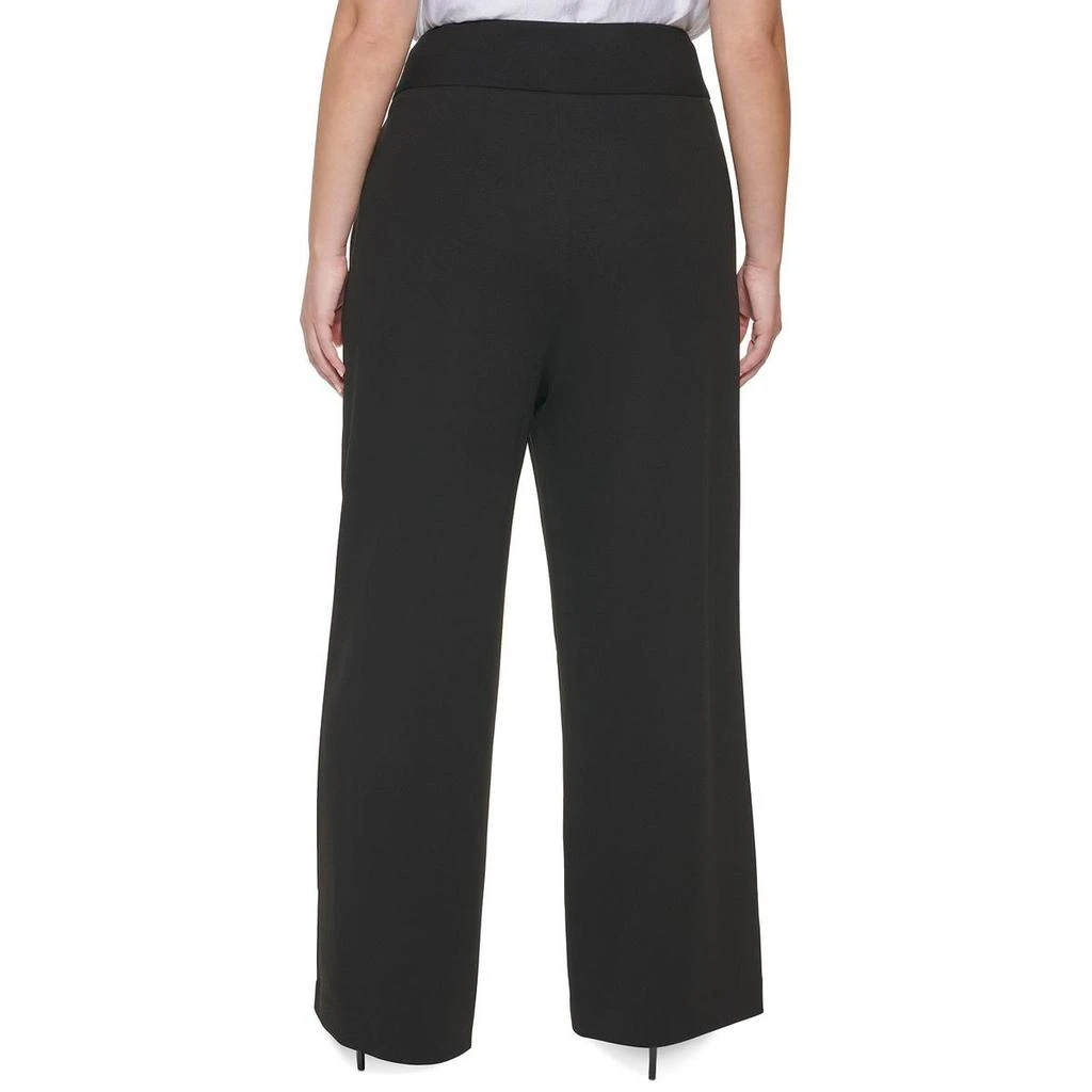 商品Calvin Klein|Calvin Klein Womens Plus Stretch Office Wear Wide Leg Pants,价格¥183,第2张图片详细描述