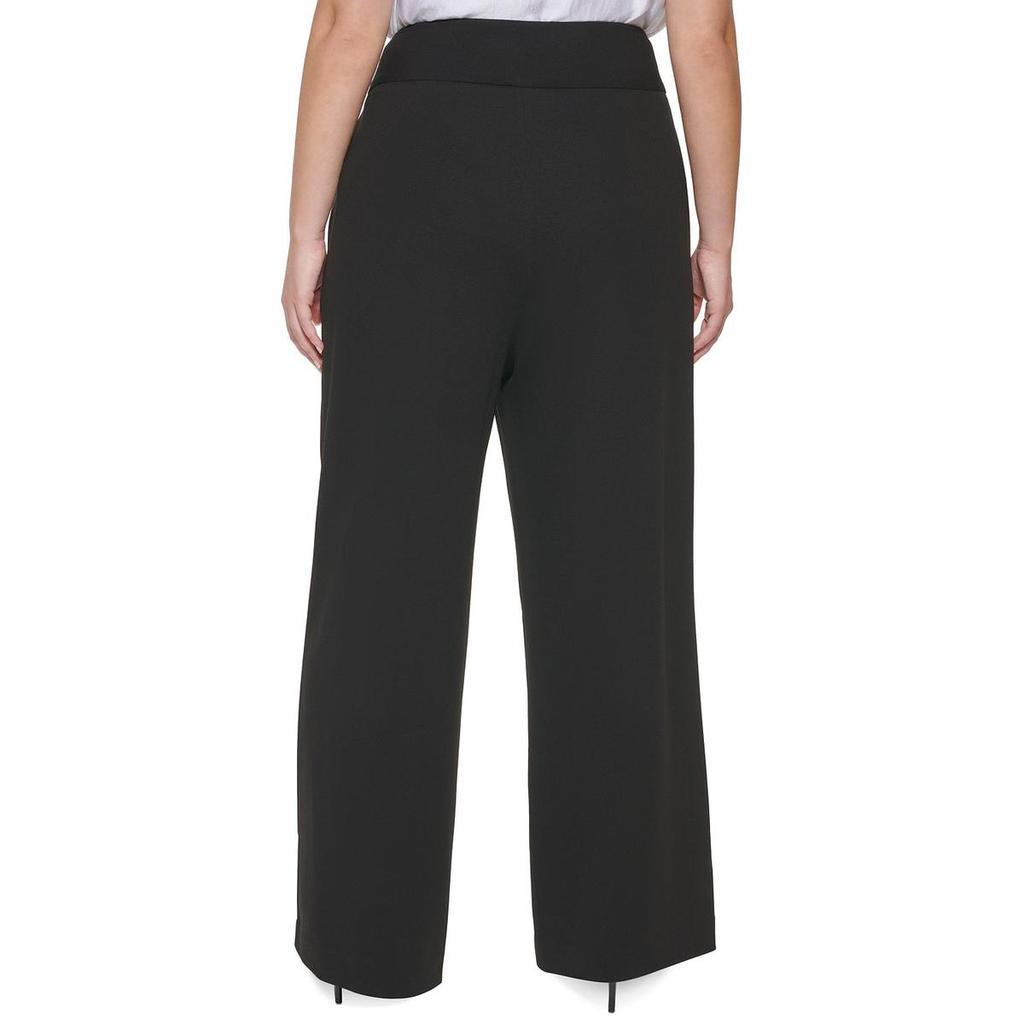 商品Calvin Klein|Calvin Klein Womens Plus Stretch Office Wear Wide Leg Pants,价格¥387,第4张图片详细描述