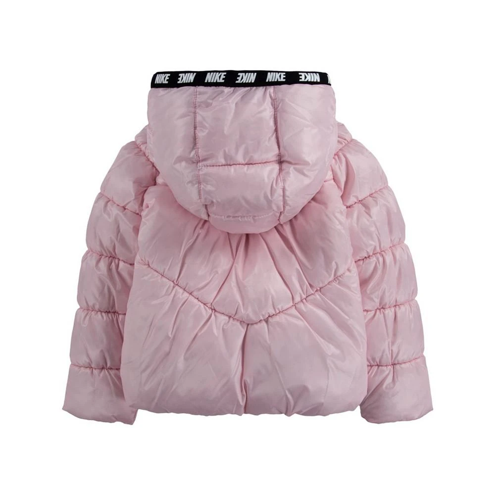 商品NIKE|Little Girls Chevron Cinched Puffer Jacket,价格¥215,第2张图片详细描述