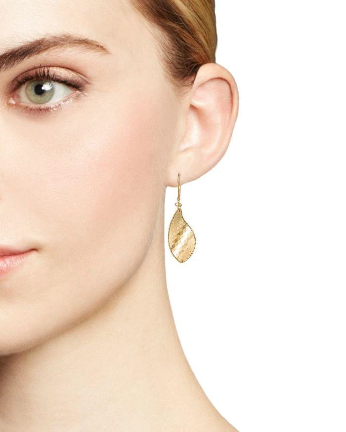 商品Bloomingdale's|Geometric Leaf Earrings in 14K Yellow Gold - Exclusive,价格¥2237,第2张图片详细描述