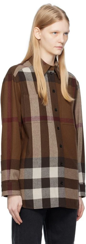 商品Burberry|棕色格纹衬衫,价格¥13049,第2张图片详细描述