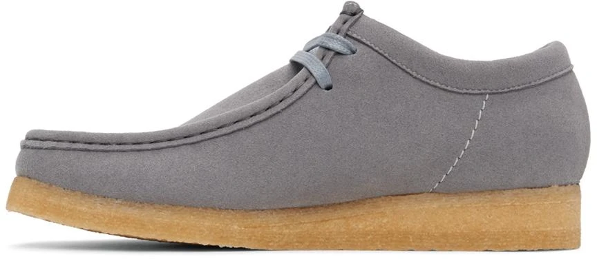 商品Clarks|Grey Vegan Wallabee Derbys,价格¥532,第3张图片详细描述