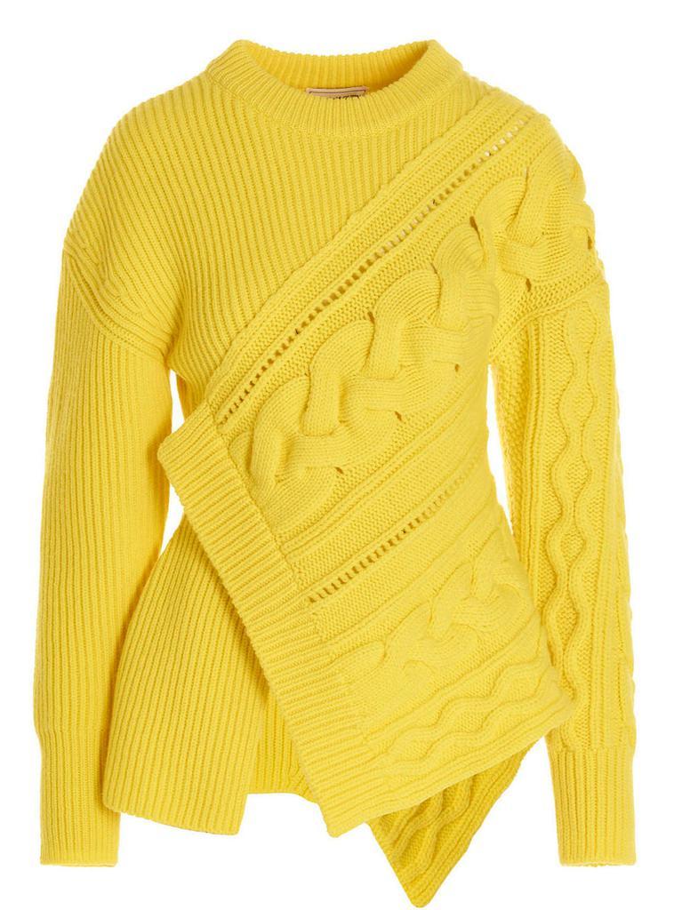 商品Alexander McQueen|Asymmetric sweater,价格¥12879,第1张图片