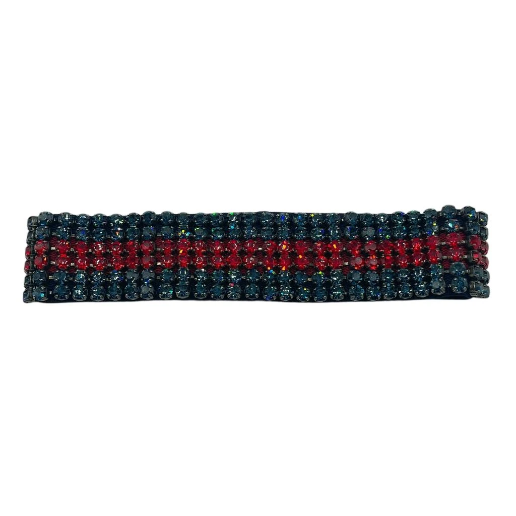 商品Gucci|Gucci Women's Web Elastic Headband with Crystals M/57,价格¥3754,第2张图片详细描述