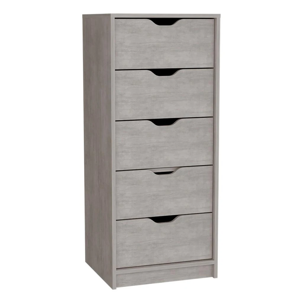 商品Homezia|18" Oak Five Drawer Standard Chest,价格¥2227,第3张图片详细描述