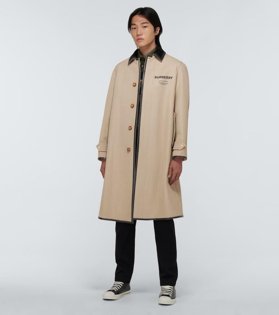 商品Burberry|Logo羊毛混纺大衣,价格¥26415,第4张图片详细描述