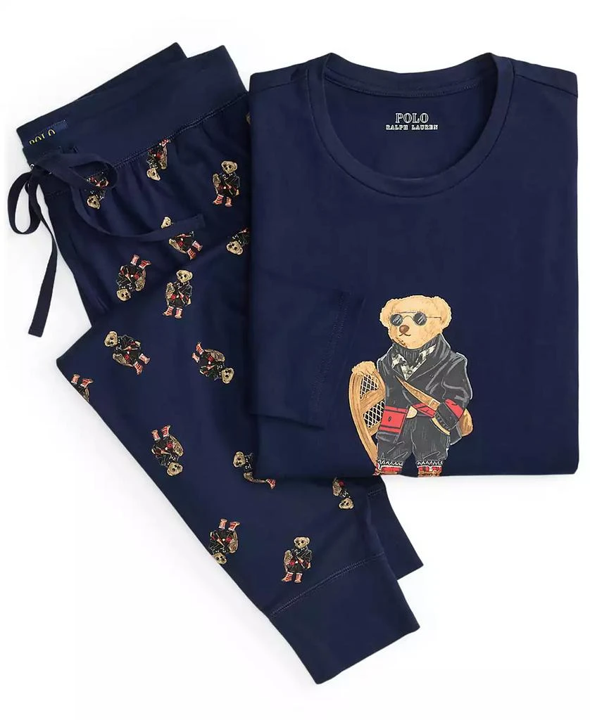 商品Ralph Lauren|Men's 2-Piece Long Sleeve Crew T-Shirt and Joggers Pajama Set,价格¥472,第1张图片