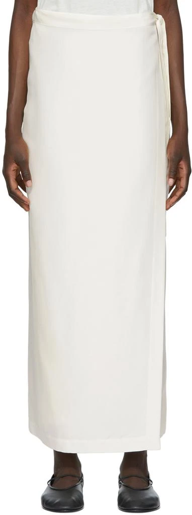商品The Row|SSENSE 独家发售灰白色 Olina 半身裙,价格¥3141,第1张图片