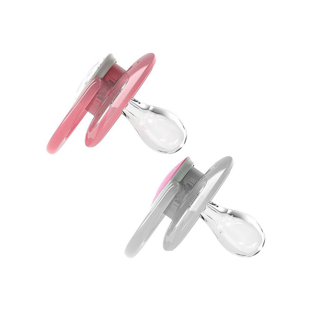 商品Dr. Browns|Advantage Symmetrical Pacifier, Pink, Glow-in-the-Dark, 2 Pack, 6-18m,价格¥112,第2张图片详细描述