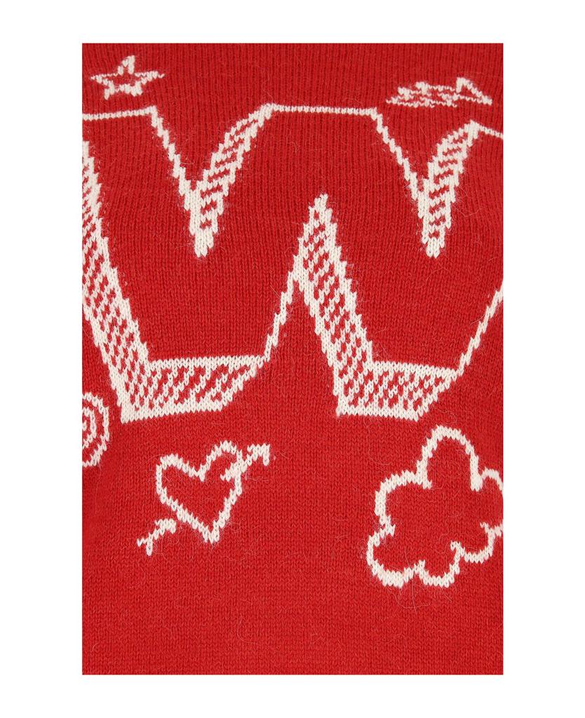 Red Acrylic Blend Gallo Sweater Weekend Max Mara商品第3张图片规格展示
