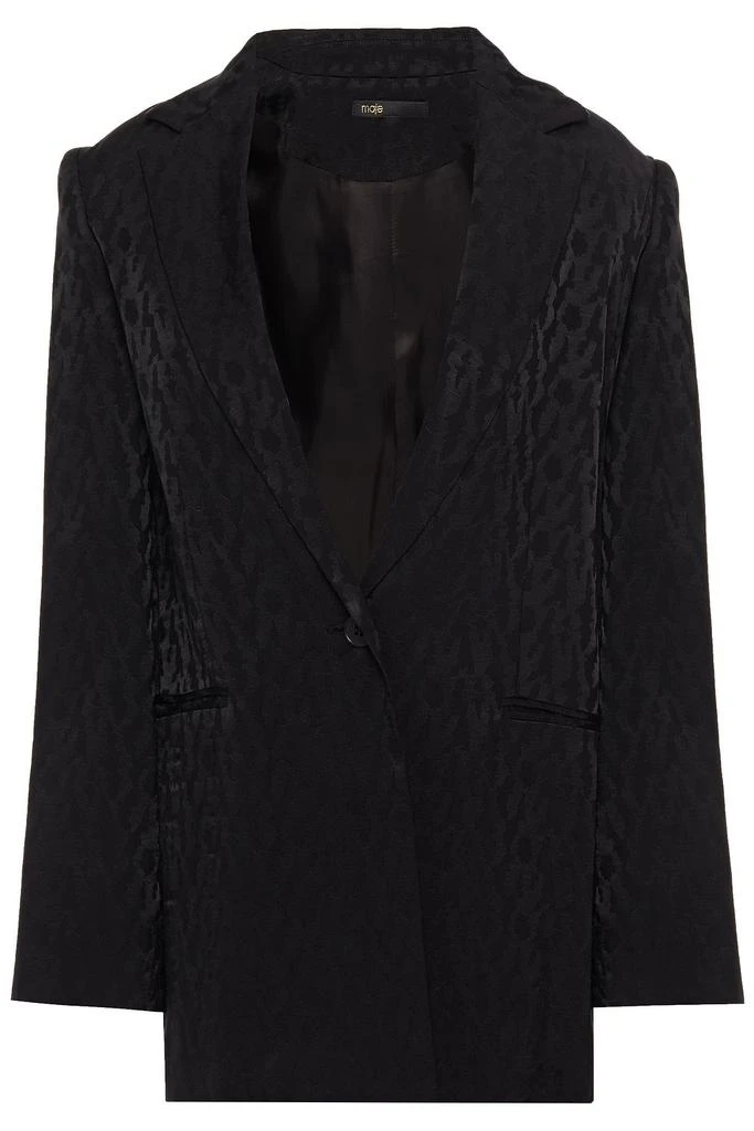 商品Maje|Satin-jacquard blazer,价格¥665,第1张图片
