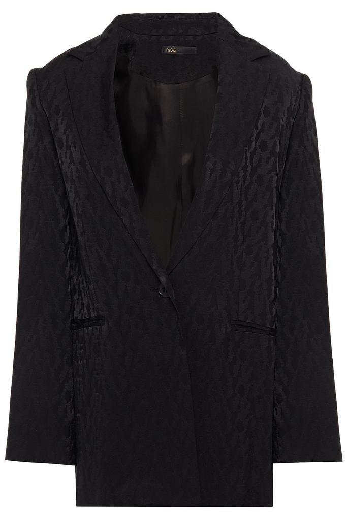 商品Maje|Satin-jacquard blazer,价格¥986,第1张图片