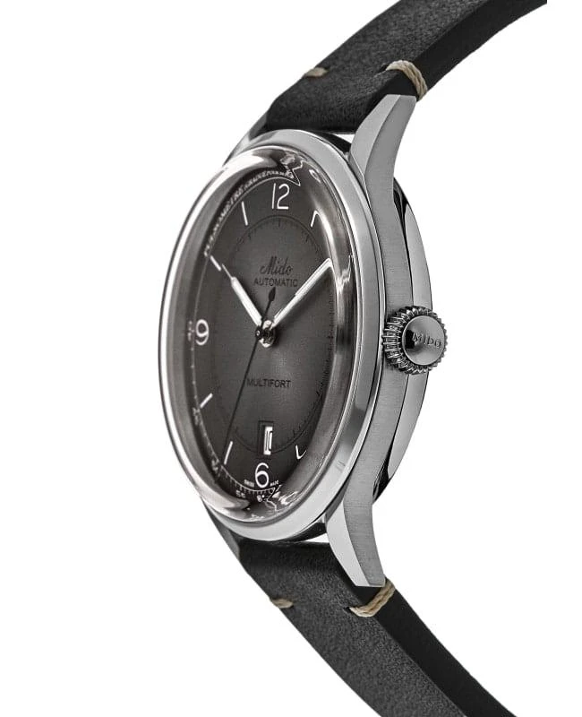 商品MIDO|Mido Multifort Patrimony Grey Dial Leather Strap Men's Watch M040.407.16.060.00,价格¥4994,第4张图片详细描述